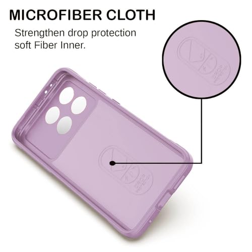 Image of amazon basics Mobile Cover for Poco X6 Pro 5G / Mi Redmi K70E 5G | Full Camera Protection | Liquid Silicon Case | Flexible Bumper Case for Poco X6 Pro 5G / Mi Redmi K70E 5G (Purple)