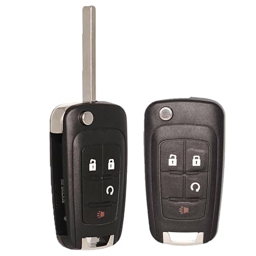 Car Key Fob Replacement Ignition Vehicles Compatible with 2010-2016 Chevy Equinox Sonic/ 2015-2016 Chevrolet lmpala/ 2010-2016 GMC Terrain (OHT01060512) Keyless Entry Remote Control, 2-Pack