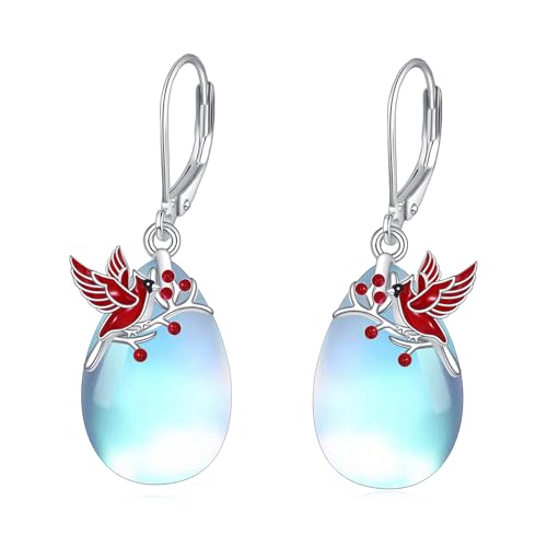 Image of TIGER RIDER Bee /Butterfly /Scorpion /Cactus /Leaf /Beetle 925 Sterling Silver French Clasp Leverback Earrings Amber /Crystal /Citrine /Moonstone /Obsidian /Jade /Rose quartz Pendant Jewelry Gift for Women