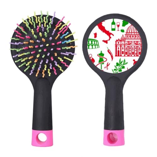 Brosse démêlante coussin d'Italie anti-nœuds pour cheveux lisses et brillants
