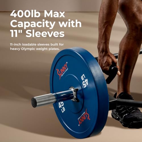 Sunny Health & Fitness Olympic Hex Trap Bar, Swivel Handles for Deadlifts - image 5