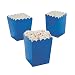 Mini Popcorn Boxes - Blue (24 Pcs.) - Goody Bags & Birthday Supplies