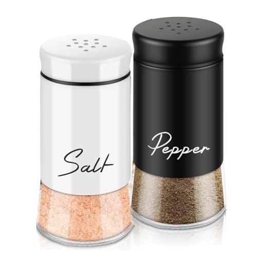 Swiixxer Juego de salero y pimentero con tapa de acero inoxidable para utensilios de cocina, dispensador de especias de cocina, duradero, fácil instalación, fácil de usar, D