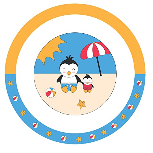 Prato e Tigela Família Pinguim Paco Giro Baby Prato e Tigela Família Pinguim Paco Giro Baby