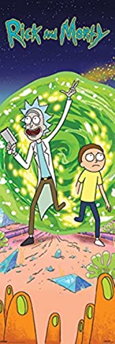 Pyramid Puerta - Poster con diseño Rick And Morty Portal, 53 x 158 cm