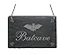 Produktbild Schiefertafel « BATCAVE » Schild mit Motiv Fledermaus - Größe ca. 22 x 16 cm - Geschenk Dekoschild Dekoration - Party Halloween Gothic
