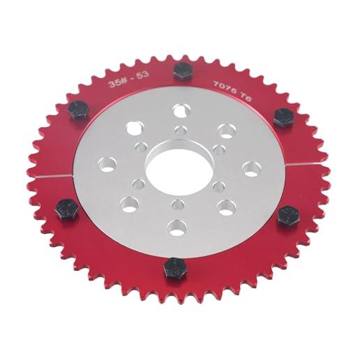 Hanyosa 7075 Aluminum Universal 35 Chain 53T Split Sprocket with