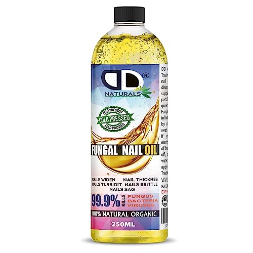 250ml | 100% Natural Organic Extra Strong Anti Fungal Nail Treatment for Toenails, FUNGAL INFECTIONS, Nail Strengthener For Damaged Nails, Repair, Healing & Soothing Effect On Nail Treatment