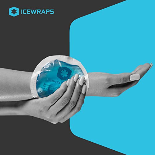 Icewraps Round Hot And Cold Gel Ice Packs Reusable With Cloth Backing | Reusable Gel Ice Packs For Injuries | Hot Cold Compress For Toothache, Face And Breast And Surgery Pain Relief | Pack Of 5 #TOP7