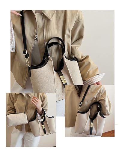 PU Leather Tote Bag for Women, Vegan Leather Shoulder Purse with Zipper,Handbags Small Satchel Purse4