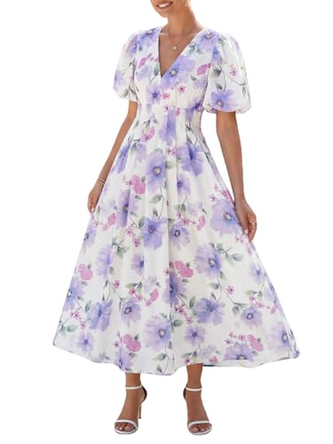 Image of Maxigerui Women's Summer Floral Maxi Dress Spring Wedding Guest Dress 2026