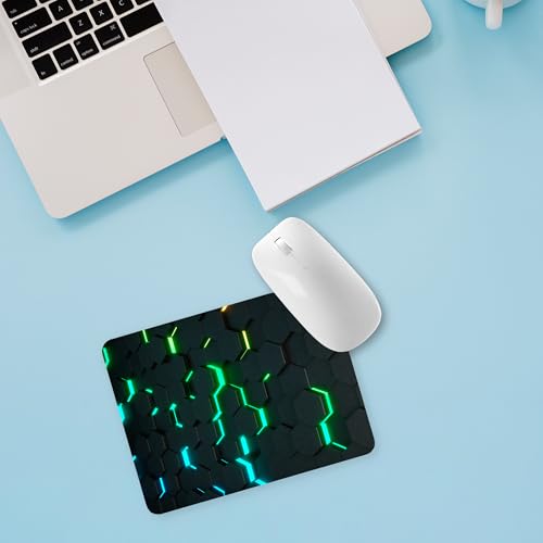 Image of Mouse Pad with Non-Slip Rubber Base, Waterproof & Durable Desk Mat for Gaming, Office & Students | Small Laptop & PC Pad | 23x18cm