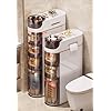 Amazon.com: IKBAOME 17cm Slim Bathroom Storage Cabinet 3-Tiers No ...