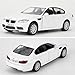 RMZ City Die-Casting Alloy Toy Car, 1/36 Scale M5 Model Car, Toy Car with Pull Back Function, Suitable for Collecting Decorative Model Toys, Car Gift for Boys and Girls (White)