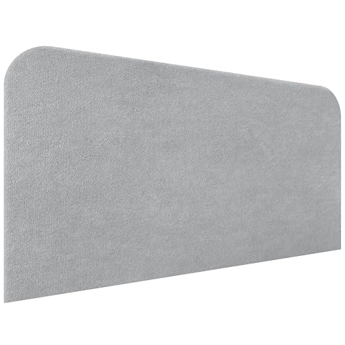 DHOME Cabecero Tapizado Liso Curvo Tela