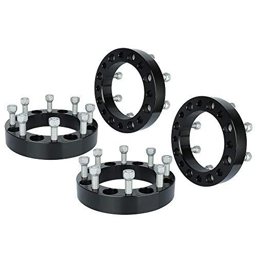IRONTEK 8x180mm Wheel Spacers (1.5in 146mm Bore, 14x1.5 Studs) 8x180 to 8x180 Spacers Adapter 38mm FITS Chevrolet Silverado 2500 HD 3500 HD, for GMC Sierra 2500 HD 3500 HD 4PCS