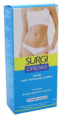 Surgi Cream Hair Remover Body 2 Ounce Fresh Scent (59ml) (2 Pack)