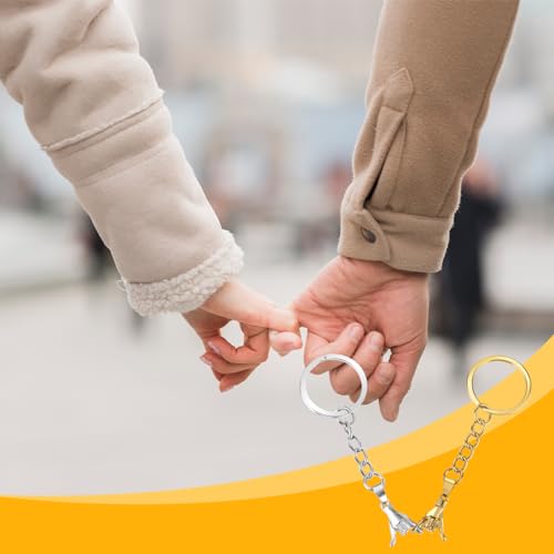 Ouligay 2 Stück Partner Schlüsselanhänger Paare Pärchen Paar Geschenke für Beide Ihn Sie Beste Freundin Schlüsselanhänger Personalisiert Freundschaft Geschenke Couple für Frauen Geburtstagsgeschenk – Bild 2