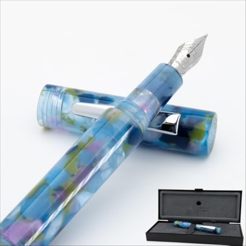 Monteverde MVP Fountain Pen Blue Squares - Flex Nib -...