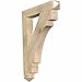 Ekena Millwork BKT04X28X36MRC03RDF Merced Arts & Crafts Rough Sawn Bracket, 4" Width x 28" Depth x 36" Height, Douglas Fir