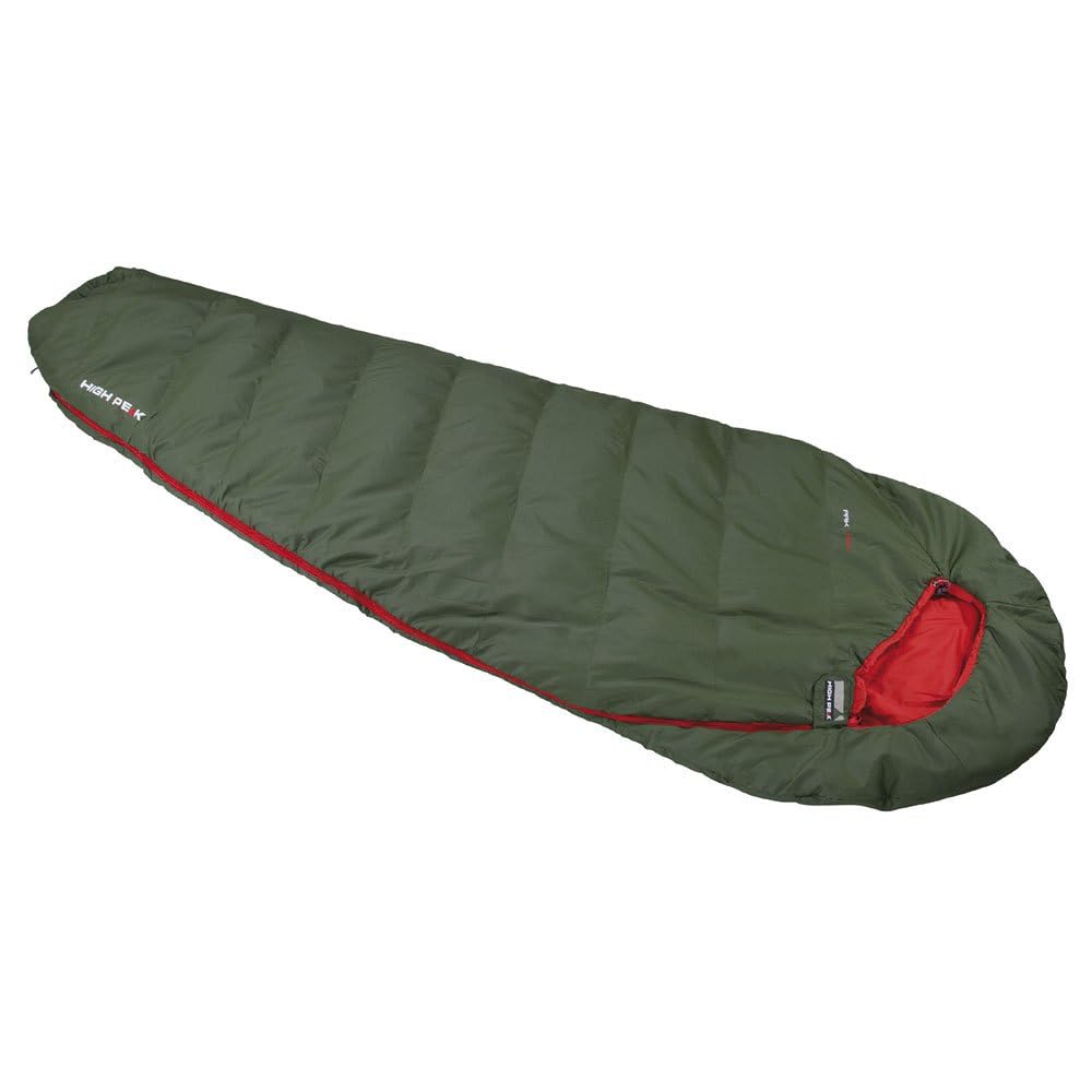 High Peak Pak 600 Eco Schlafsack - Regular, Grün/Rot