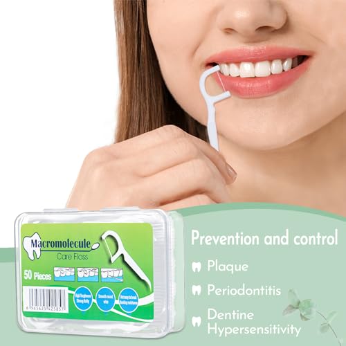 Mauepersu Zahnseide Dental Floss 400 Stück, Einweg Dental Floss, Einwegzahnseide Zahnreinigung Sticks, Disposable Zahnseidensticks/Zahnreiniger Sticks