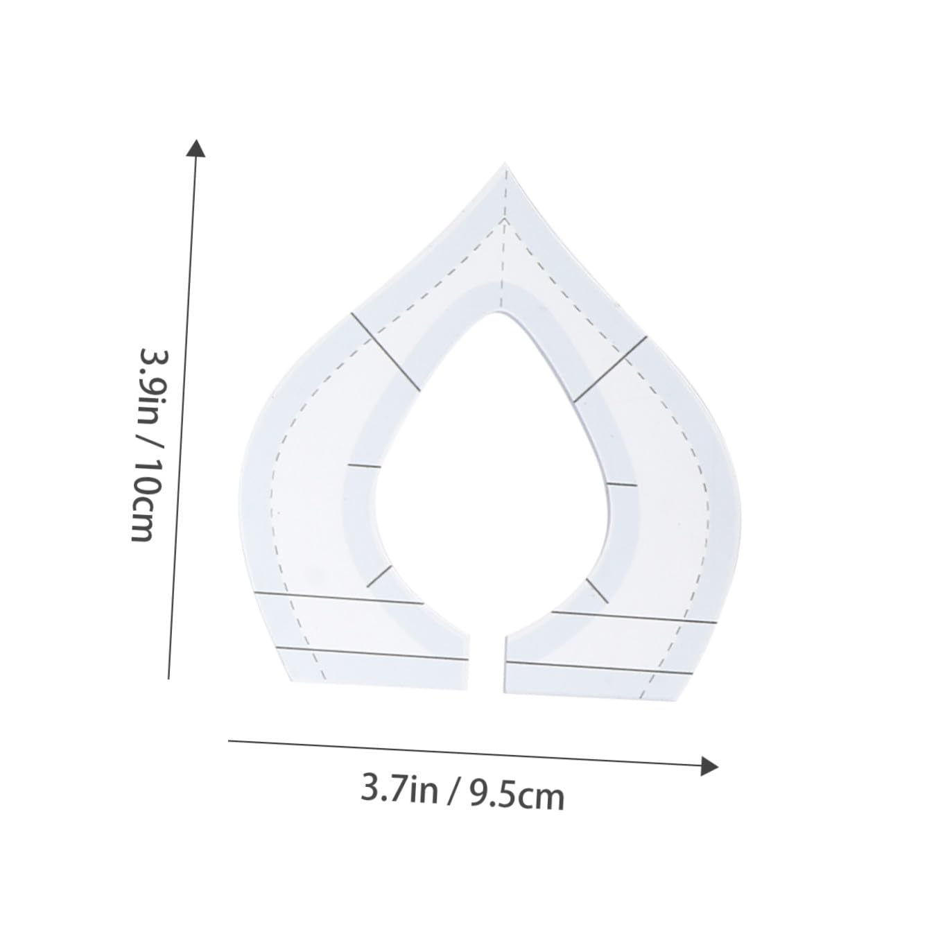 NUOBESTY 9piezas Regla De Acolchado Para Patchwork Plantillas De Costura De Anormales De Diseño Para Manualidades De Costura