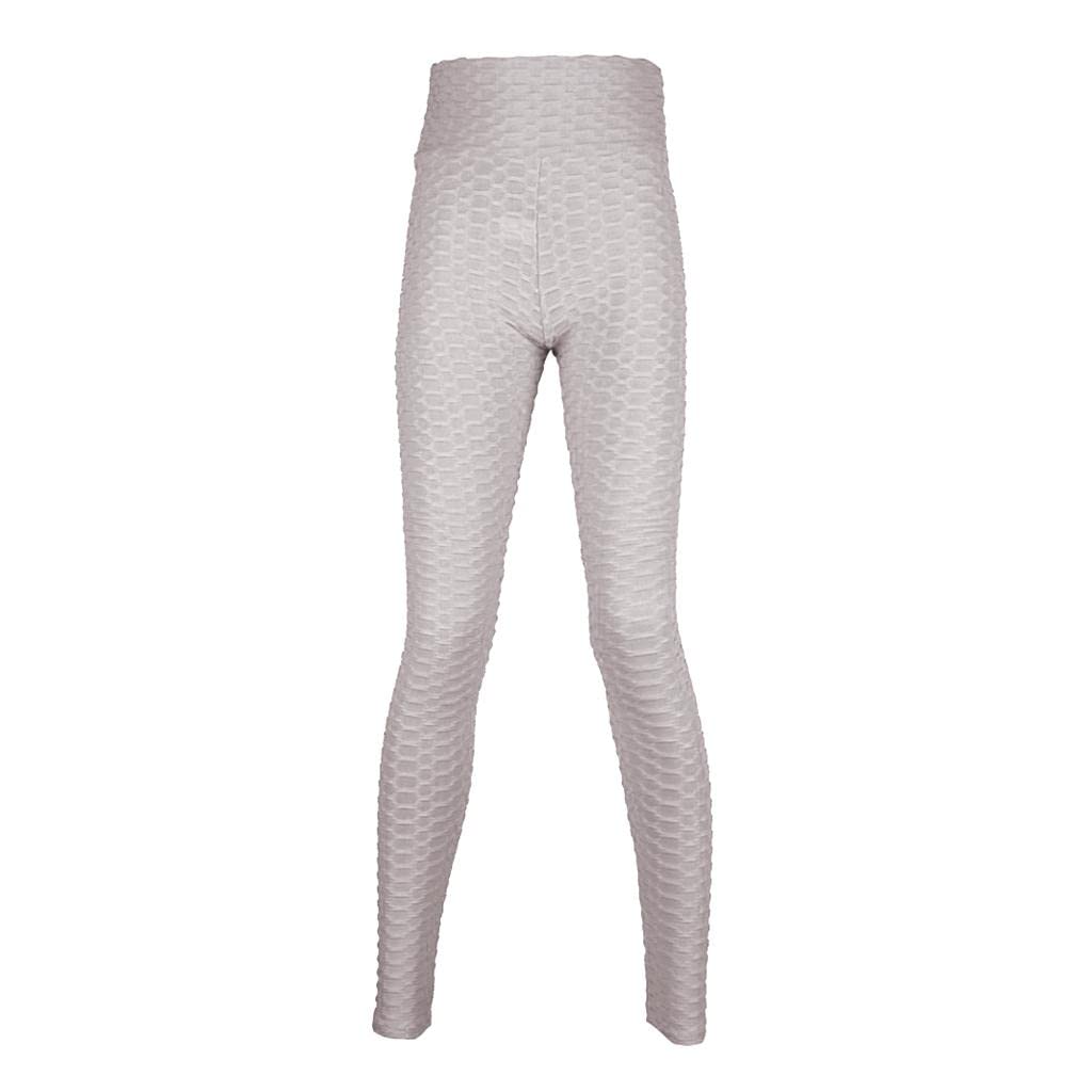 Women's High Waist Yoga Pants Tummy Control Butt Lift Tights Gray M-image-31