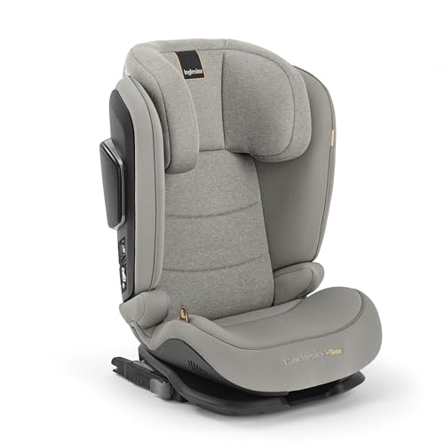 Inglesina Cartesio i-Size Seggiolino Auto, Isofix, per Bambini da 3 a 12 Anni circa, dai 100 ai 150 cm, Moon Grey