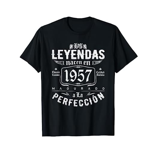 Las Leyendas nacen en 1957 Regalo de 65 años hombre mujer Camiseta