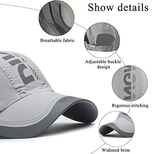 Image of Zibuyu� Baseball Caps for Men Women Sports Cap Breathable Cotton Cap Outdoor Fishing Hiking Adjustable Buckle Closure Summer Cap - Green /Grey /Black