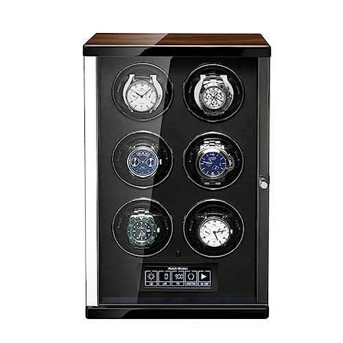 FDTMGW Enrollador de Reloj para 2 4 6 9 Relojes automáticos Soporte para Reloj Individual y Reloj Giratorio Doble Motor silencioso Regalo para Hombres y Mujeres Girador de Reloj de Cuerda automática