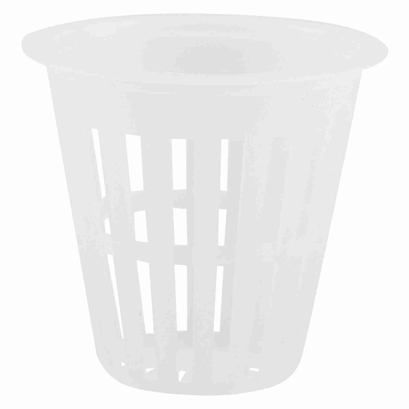 Garosa White 10Pcs/Set Plant Cups Pots Plastic Garden Net Nursery Bucket Basket For Hydroponics Garden Balcony Planting(White)