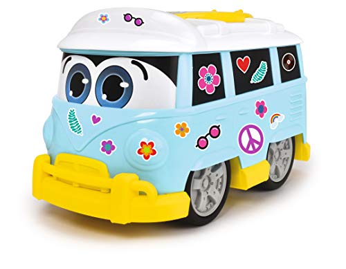 ABC – Strandauto Sunny Surfer – Van-Spielzeugauto, ideal für den Sandkasten und Strand, mit Aufkleberbogen, Dach zum…