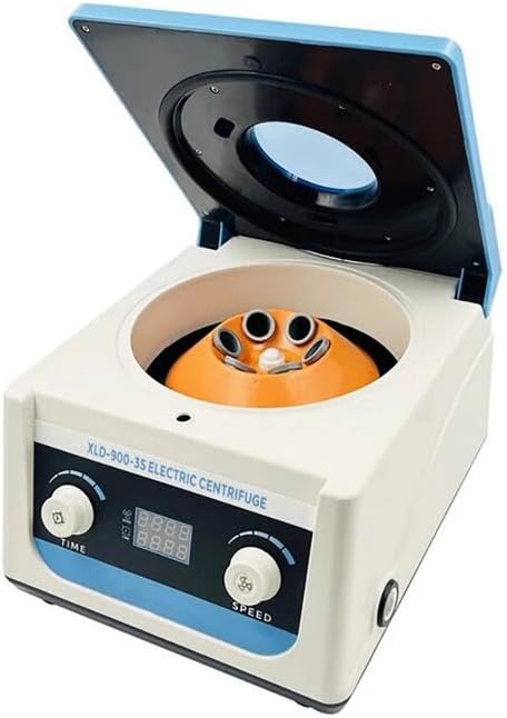 Lab Benchtop Low-Speed Centrifuge Machine for PRP Serum Separation Digital Timer & Speed Control 6×15ml Capacity