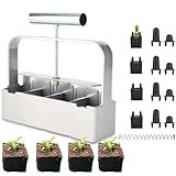 Bloqueador Suelo Cuádruple Manual de 4 Rejillas Herramienta de Bloqueo de Suelo para Hacer Bloques de Suelo con Mango Antideslizante Bloque de suelo manual fabricante micro bloqueador de suelo