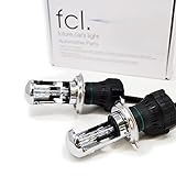 fcl.(エフシーエル) H4 Hi/Lo HIDバルブ 35W 55W ヘッドライト 純正交換用 バーナー 12V 6000K ホワイト 白 補修 予備に 2個セット