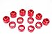 Prothane 7-112 Red Body and Standard Cab Mount Bushing Kit - 12 Piece