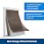 PetSafe Extreme Weather Aluminum XL Dog Door for Exterior Doors - Most Energy Efficient Pet Door - 3 Flaps for Insulation - for Large Dogs