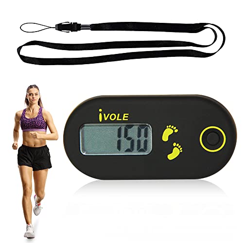Podomètre 3D Avec Clip Et Mousqueton – Compteur De Pas Précis à Accrocher – Écran 1 Pouce, Réinitialisation Simple, Mode Veille – Pour Homme, Femme, Enfant