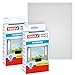 Price comparison product image tesa Insect Stop Hook and Loop Standard for Windows - 2-Pack - Self Adhesive Window Fly Screen - Cut to Desired Size - in Anthracite, 2X 150 cm x 180 cm