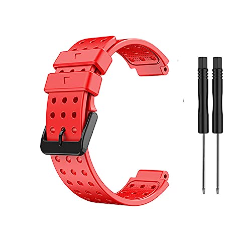 Watch Band Replacement Silicone Strap Wristband for Garmin Approach S20 Watch Bands with Tool, red