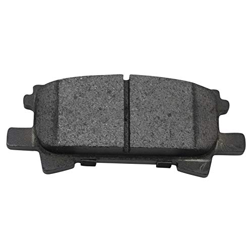 Image of TRQ Rear Brake Pad & Rotor Kit Semi-Metallic Compatible with 2004-2006 Lexus RX330 2007-2009 RX350 2006-2008 RX400h 2004-2007 Toyota Highlander
