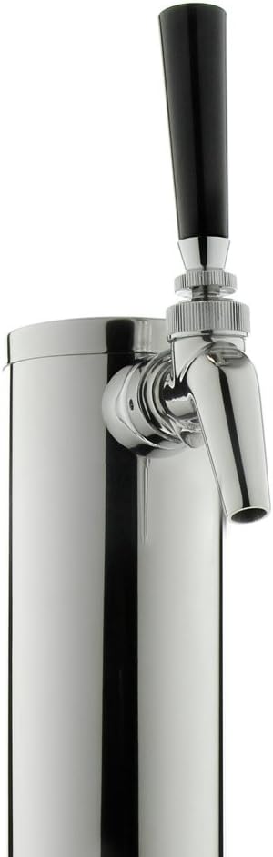 Kegco DT145-1S-630 Draft Beer Tower, 1 Faucet, Polished Stainless Steel