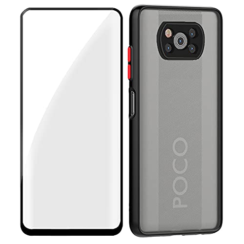 Leaderfish ������ �}�b�g�� Xiaomi Poco X3 NFC �P�[�X POCO X3 Pro �P�[�X�ϏՌ� �w��⊾�h�~ ����~�� ���菝�h�~ ���C�����X�[�d�Ή� �����₷���J�o�[ Shockproof Phone Case Cover +