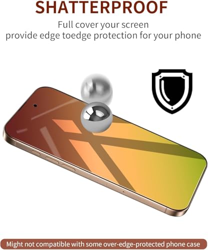 Image of Privacy Screen Protector for iPhone 17 Pro Max 2 Pack Gradient Green