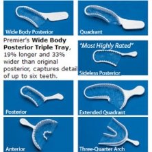 Premier Dental 1006243 Triple Tray Sideless Posterior Bite Trays