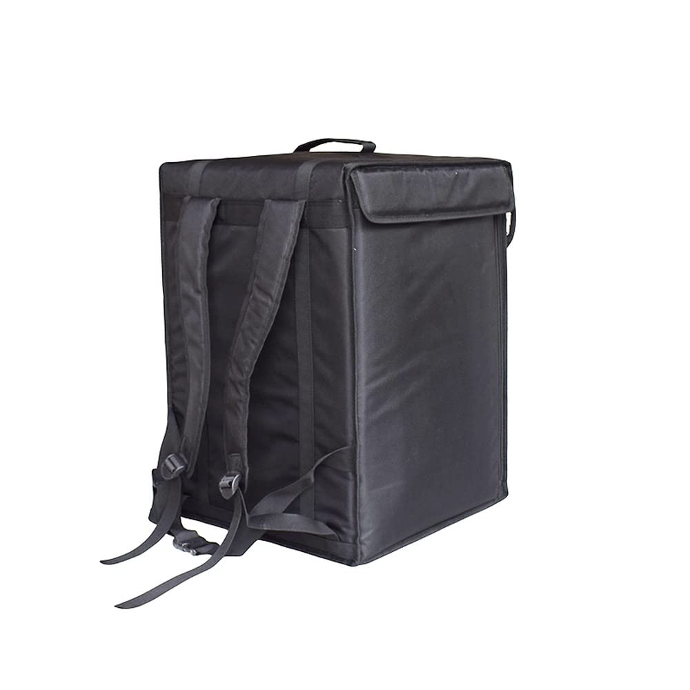 Pizza - Mochila para transportar con bolsa caliente de comida Ciclo de ciclomotor para bicicleta térmica para llevar mochila T9 (negro)