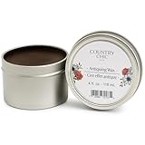 Furniture Wax - 100% Natural Sealant for Chalk Furniture Paint or Raw Wood, Light Protection, Easy To Apply, No Odor, Eco-Friendly - 7 Color Choices - Antiquing [Brown] (8 oz)