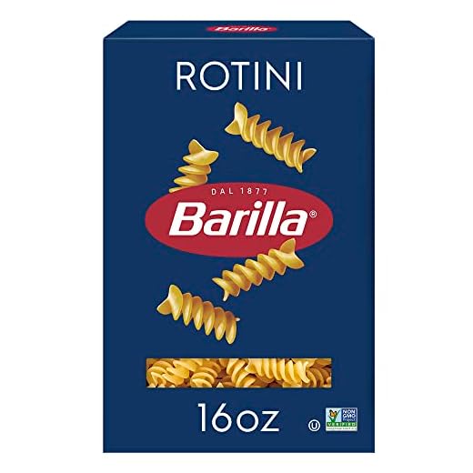 Barilla Rotini Pasta, Non-GMO Kosher Pasta, 16oz.